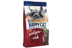 غذای خشک گربه هپی کت با طعم گوشت گوساله/ 300 گرمی/  Happy Cat ADULT ALPINE BEEF